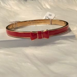 Red Bow Late Spade Bracelet